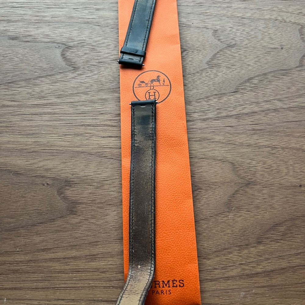 Hermes Cape Code Watch Double Wrap Black Strap Wi… - image 5